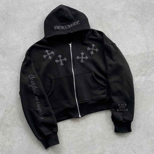 Dark Fashion Trend Hooded Sweatshirt